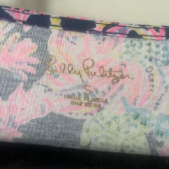 Lilly Pulitzer Ruffle Sleeve Peplum Top Tropical Print - Picture 6 of 6